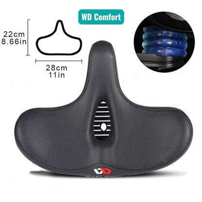 Ergonomic, breathable saddle for road bikes