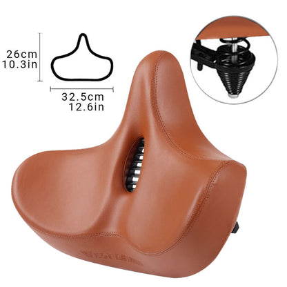 Ergonomic, breathable saddle for road bikes